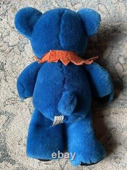 12 RARE Grateful Dead BLUE Dancing Bear Plush 1990 Native Art Trading