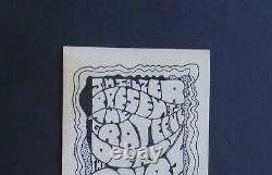 1967 Rare! Large Ticket Aor-3.46 Grateful Dead & Doors Earl Warren Santa Barbara