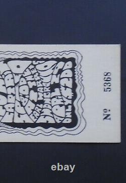 1967 Rare! Large Ticket Aor-3.46 Grateful Dead & Doors Earl Warren Santa Barbara