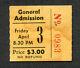 1970 Grateful Dead Ken Kesey Pranksters Concert Ticket Stub Cincinnati Rare