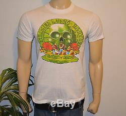 1978 GRATEFUL DEAD & SANTANA vtg rare rock concert t-shirt (M) 70's Outlaws