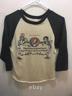 1980 Vintage Grateful Dead Shirt Raglan M WARFIELD THEATRE RARE