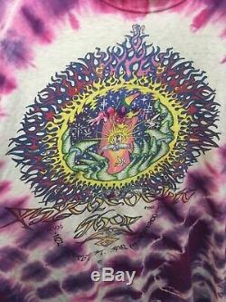 1980s Vintage Grateful Dead Artists MIKIO/PHILLIP BROWN Shirt XL TYE DYE RARE