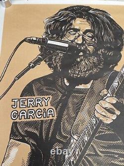 1981 Grateful Dead Jerry Garcia RARE Poster K Chilis Rock Roll Original Vtg