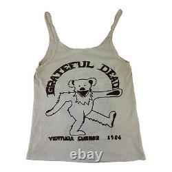 1984 Grateful Dead Womens Lace Tanktop Ventura Dead Dancing Bear. RARE! Sz L