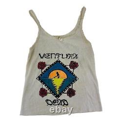 1984 Grateful Dead Womens Lace Tanktop Ventura Dead Dancing Bear. RARE! Sz L
