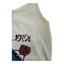1984 Grateful Dead Womens Lace Tanktop Ventura Dead Dancing Bear. RARE! Sz L