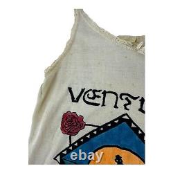 1984 Grateful Dead Womens Lace Tanktop Ventura Dead Dancing Bear. RARE! Sz L