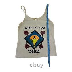 1984 Grateful Dead Womens Lace Tanktop Ventura Dead Dancing Bear. RARE! Sz L