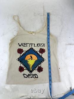 1984 Grateful Dead Womens Lace Tanktop Ventura Dead Dancing Bear. RARE! Sz L