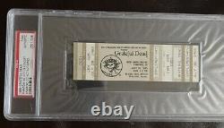 1985 Grateful Dead Full Ticket 7/28/85 Phantom COMP BAND Stanford Ca PSA 3 RARE