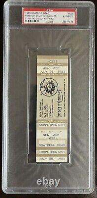 1985 Grateful Dead Full Ticket 7/28/85 Phantom COMP BAND Stanford Ca PSA 3 RARE