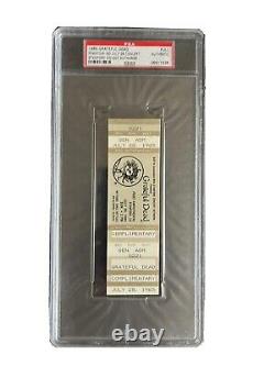 1985 Grateful Dead Full Ticket 7/28/85 Phantom COMP BAND Stanford Ca PSA 3 RARE