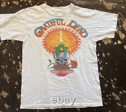 1987 Grateful Dead Shirt M/L SANTANA GDM SKULL ROSES RARE HTF VINTAGE