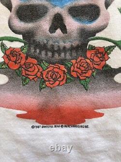 1987 Grateful Dead Shirt M/L SANTANA GDM SKULL ROSES RARE HTF VINTAGE