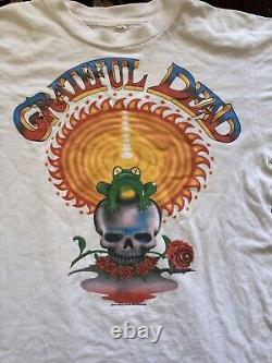 1987 Grateful Dead Shirt M/L SANTANA GDM SKULL ROSES RARE HTF VINTAGE