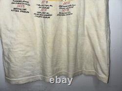 1987 Misprint GRATEFUL DEAD Bob Dylan Alone & Together US Tour Shirt, RARE Sz L