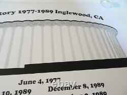 1989 RARE Greatful Dead + GD history 1977 1989 Inglewood CA LA POSTER PRINT