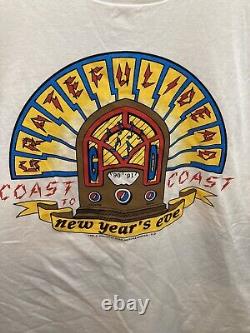 1990 Grateful Dead Shirt L NEW YEARS EVE COAST TO COAST NOS RARE