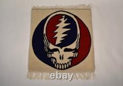 1990s Grateful Dead Steal Your Face Tibet Wool Rug Carpet Rare Owsley Lot Shirt