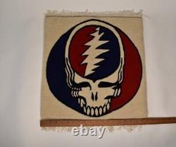 1990s Grateful Dead Steal Your Face Tibet Wool Rug Carpet Rare Owsley Lot Shirt