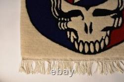 1990s Grateful Dead Steal Your Face Tibet Wool Rug Carpet Rare Owsley Lot Shirt