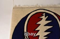 1990s Grateful Dead Steal Your Face Tibet Wool Rug Carpet Rare Owsley Lot Shirt