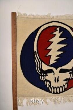 1990s Grateful Dead Steal Your Face Tibet Wool Rug Carpet Rare Owsley Lot Shirt