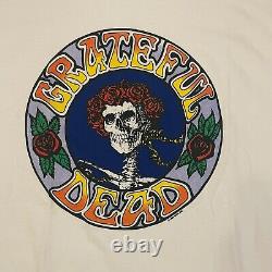 1994 Grateful Dead Bertha Skull And Roses T-Shirt XL White USA RARE EUC