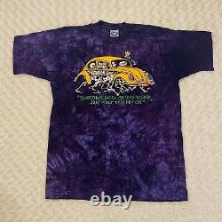 1994 Grateful Dead Keep On Truckin VW T-Shirt XL Purple Tie Dye USA RARE EUC