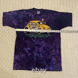 1994 Grateful Dead Keep On Truckin VW T-Shirt XL Purple Tie Dye USA RARE EUC