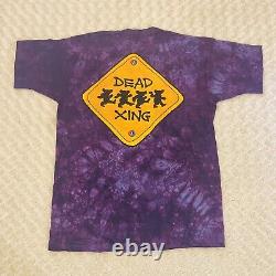 1994 Grateful Dead Keep On Truckin VW T-Shirt XL Purple Tie Dye USA RARE EUC