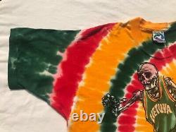 1996 Lithuania Olympic Basketball Tie Dye Shirt Sz. XL Grateful Dead RARE