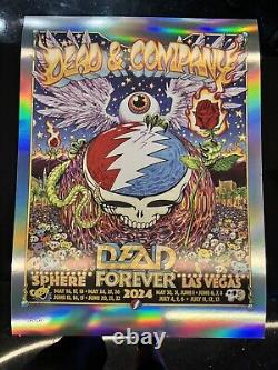 2024 Dead And Company Sphere Las Vegas AJ Masthay Foil Poster Sooooooooo RARE