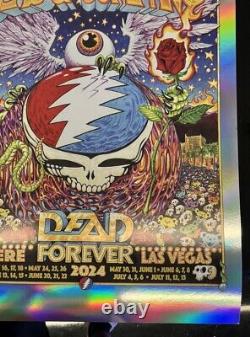 2024 Dead And Company Sphere Las Vegas AJ Masthay Foil Poster Sooooooooo RARE