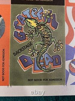 32 Uncut Grateful Dead Backstage Pass From 1993 Rare. Shoreline Chicago Buckeye