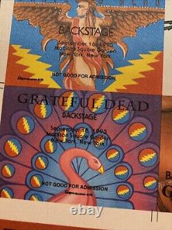 32 Uncut Grateful Dead Backstage Pass Full Sheet 1993 Rare. Anthony Reonegro