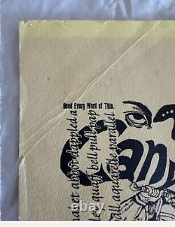 Acid Test Poster Merry Pranksters Grateful Dead Neal Cassidy RARE Kesey 1980s