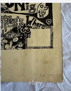 Acid Test Poster Merry Pranksters Grateful Dead Neal Cassidy RARE Kesey 1980s