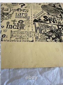 Acid Test Poster Merry Pranksters Grateful Dead Neal Cassidy RARE Kesey 1980s