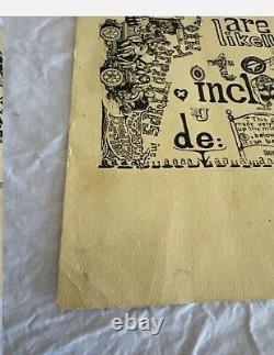 Acid Test Poster Merry Pranksters Grateful Dead Neal Cassidy RARE Kesey 1980s
