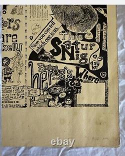 Acid Test Poster Merry Pranksters Grateful Dead Neal Cassidy RARE Kesey 1980s