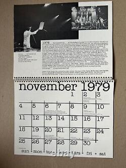Bill Graham Calendar 1979 Vintage Original Fillmore Not Grateful Dead Rare