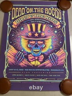 Billy and the Kids Red Rocks Dead On The Rocks Print Billy Strings Rare Show Ed