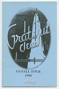CREW ONLY GRATEFUL DEAD Super Rare FALL 1990 Tour Itinerary Book