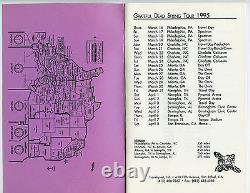 CREW ONLY GRATEFUL DEAD Super Rare SPRING 1995 Tour Itinerary Book