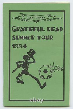 CREW ONLY GRATEFUL DEAD Super Rare SUMMER 1994 Tour Itinerary Book