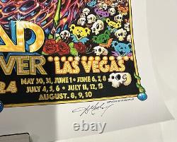 DEAD & COMPANY SPHERE POSTER July 12 2024 AJ MASTHAY 18X24 #1078/3000 RARE