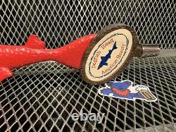 DOGFISH HEAD BREWING AMERICAN BEAUTY GRATEFUL DEAD Beer Tap Handle RARE Stickers