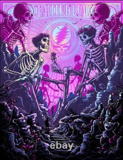 Dan Mumford Grateful Dead Rainbow Foil Night 18x24 x/15 Rare Signed & Numbered